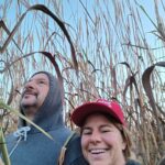 couple in tall grasses