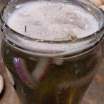 pickles bubbling and fermenting