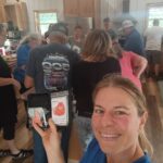 girl holding a survival kit